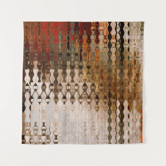 abstracte, kleurrijke geometrische snijhoek wandkleed (Voorkant)