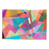 Abstracte kleurrijke geometrische Waterverf achter Kussensloop (Achterkant)