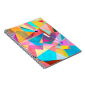 Abstracte kleurrijke geometrische Waterverf achter Notitieboek (Rechterzijde)