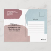 Abstracte kleurrijke geschilderde vakantie foto br briefkaart (Achterkant)