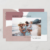 Abstracte kleurrijke geschilderde vakantiefoto aankondiging (Voorkant / Achterkant)