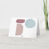 Abstracte kleurrijke geschilderde vakantiefoto kaart (Achterkant)