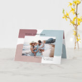 Abstracte kleurrijke geschilderde vakantiefoto kaart (Gele Bloem)