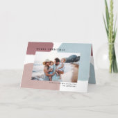 Abstracte kleurrijke geschilderde vakantiefoto kaart (Voorkant)