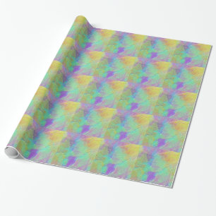 Abstracte Kleurrijke Getextureerde Glas Cadeaupapier