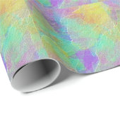Abstracte Kleurrijke Getextureerde Glas Cadeaupapier (Rol Hoek)