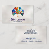 Abstracte kleurrijke Gingko bladboom Visitekaartje (Voorkant / Achterkant)