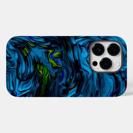 Abstracte kleurrijke glitch iPhone / iPad hoesje (Achterkant (horizontaal))