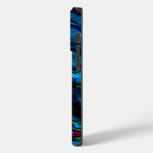 Abstracte kleurrijke glitch iPhone / iPad hoesje (Achterkant / Links)