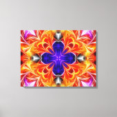 Abstracte kleurrijke gloed canvas afdruk (Voorkant)