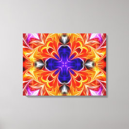 Abstracte kleurrijke gloed canvas afdruk