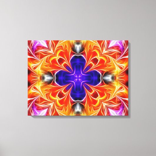 Abstracte kleurrijke gloed canvas afdruk (Voorkant)