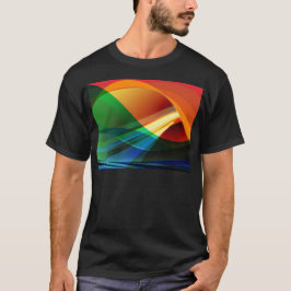 Abstracte Kleurrijke Golven T-shirt