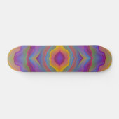 ABSTRACTE KLEURRIJKE GOLVENDE PERSOONLIJK SKATEBOARD (Horizontaal)