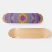 ABSTRACTE KLEURRIJKE GOLVENDE PERSOONLIJK SKATEBOARD (Horizontaal)