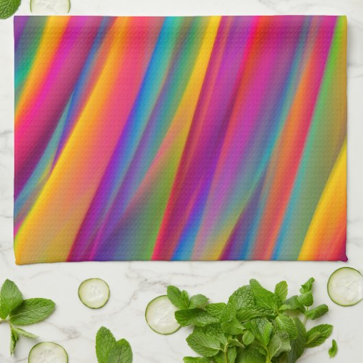 Abstracte kleurrijke gradiënten theedoek (Gevouwen)