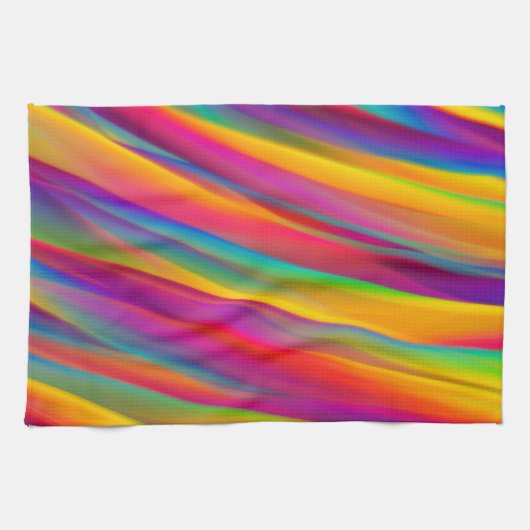 Abstracte kleurrijke gradiënten theedoek (Horizontaal)