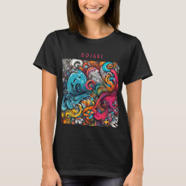 Abstracte Kleurrijke Graffiti Pattern Splash Art T-shirt