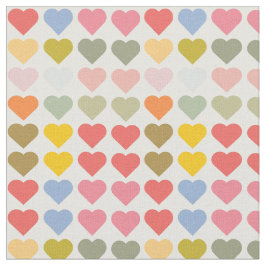 Abstracte kleurrijke hart liefde patroon Stof