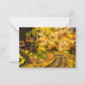 Abstracte kleurrijke herfstnoot Kaart Notitiekaartje (Voorkant)