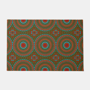 Abstracte Kleurrijke Hippie Cool Boho Pattern Trib Deurmat