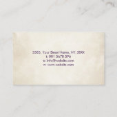 Abstracte Kleurrijke inktspettervlinder Visitekaartje (Achterkant)