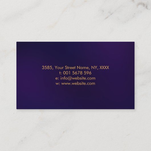 Abstracte Kleurrijke inktspettervlinder Visitekaartje (Achterkant)