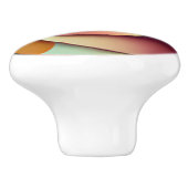 Abstracte kleurrijke juwel Toned Keramische Knop (Zijkant)