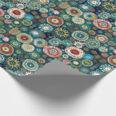 Abstracte kleurrijke kerst cadeaupapier (Hoek)