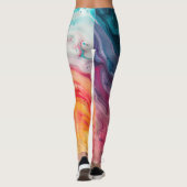 Abstracte kleurrijke kostuum Leggings (Achterkant)