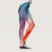 Abstracte kleurrijke kostuum Leggings (Rechts)