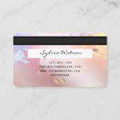 Abstracte kleurrijke kunst Credit Kaart voeg uw lo Visitekaartje (Achterkant)