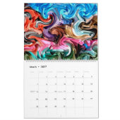 Abstracte kleurrijke kunst door Shelli Fitzpatrick Kalender (Mar 2027)