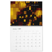 Abstracte kleurrijke kunst door Shelli Fitzpatrick Kalender (Jan 2027)