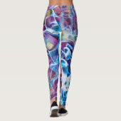 Abstracte kleurrijke kunst Leggings (Achterkant)