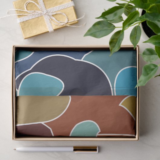 Abstracte kleurrijke kunst tissuepapier (Geschenk)