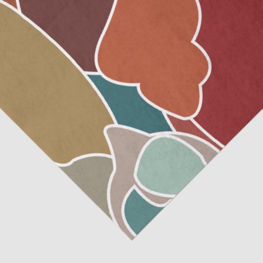 Abstracte kleurrijke kunst tissuepapier (Detail)