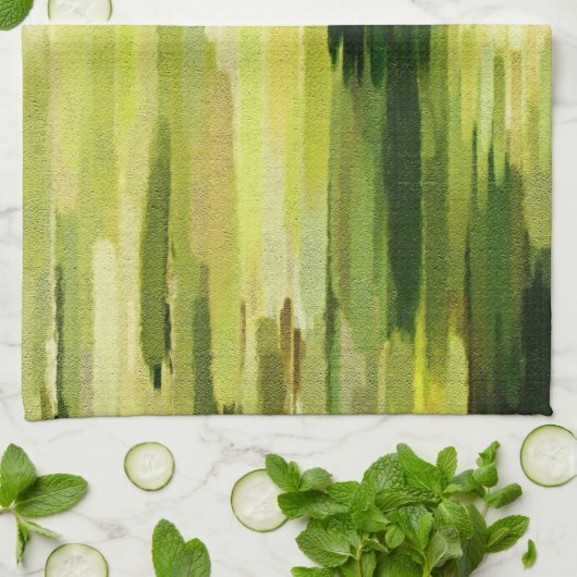 Abstracte kleurrijke kunstkeukenhanddoeken theedoek (Gevouwen)