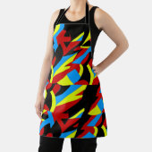 Abstracte kleurrijke kunstschilder schort (Insitu)