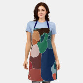 Abstracte kleurrijke kunstschilder schort (Gedragen)