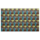 Abstracte kleurrijke kwartel stof (Yard (91,4 cm))