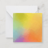 Abstracte kleurrijke lege Sjabloon Elegant aangepa (Achterkant)