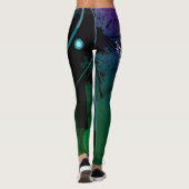Abstracte kleurrijke Leggings die uniek zijn voor  (Achterkant)