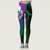 Abstracte kleurrijke Leggings die uniek zijn voor  (Voorkant)