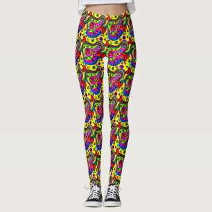 Abstracte kleurrijke Leggings, Leggings