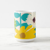 Abstracte kleurrijke lentekens Modern thuisdecor Koffiemok (Center)