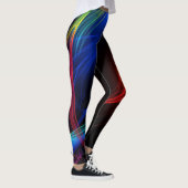 Abstracte Kleurrijke Lichten Leggings (Rechts)