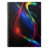 Abstracte kleurrijke lichten notitieboek (Voorkant)