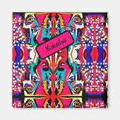 Abstracte kleurrijke liefdesbarst magneet (Voorkant)