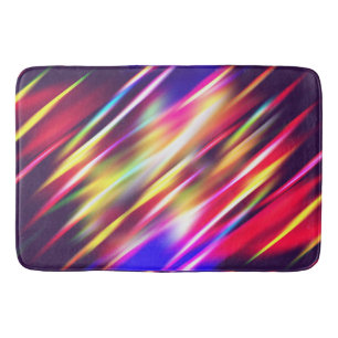 Abstracte kleurrijke lijnen badmat